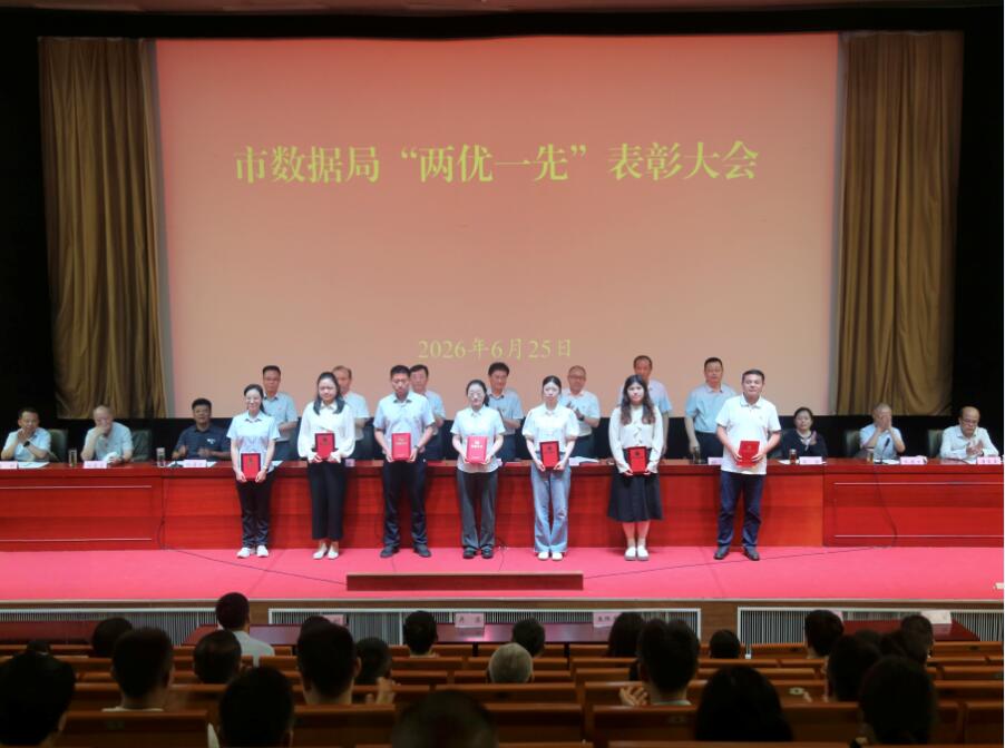 市数据局召开“两优一先”表彰大会暨“七一”专题党...